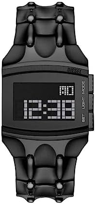 Diesel Watch for Men Croco Digi Digital, Stainless Steel Watch